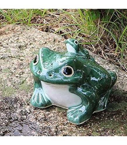 Amazon.co.jp: 陶里 『信楽焼』 蛙 8号 L82-28 : ホーム＆キッチン